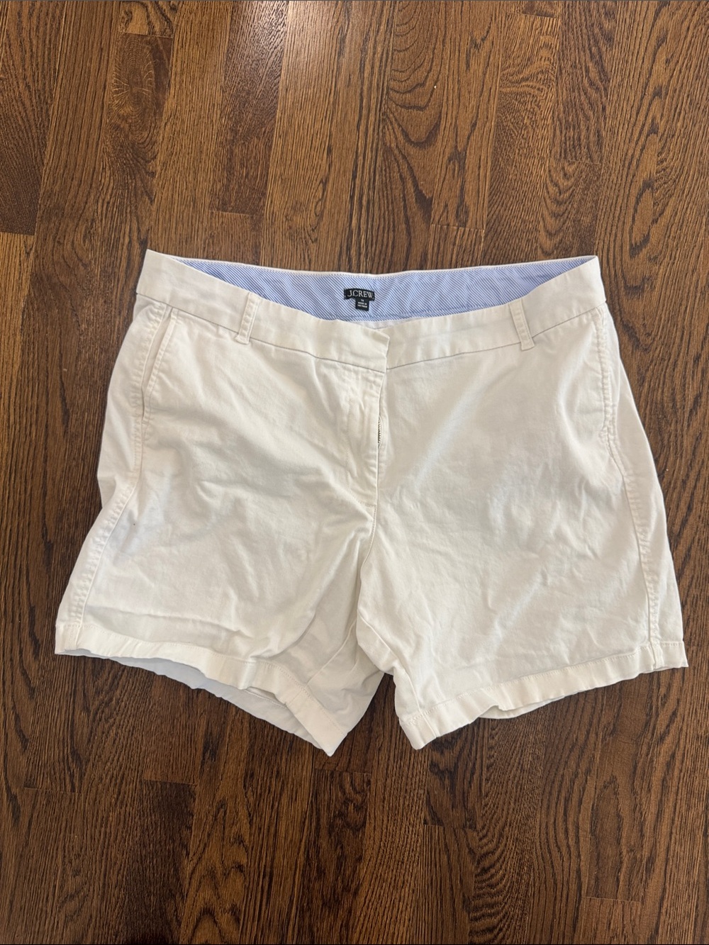 J. Crew Off-White Women’s Chino Bermuda Shorts